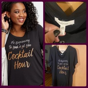 Maurices Winter Glitter Shirt